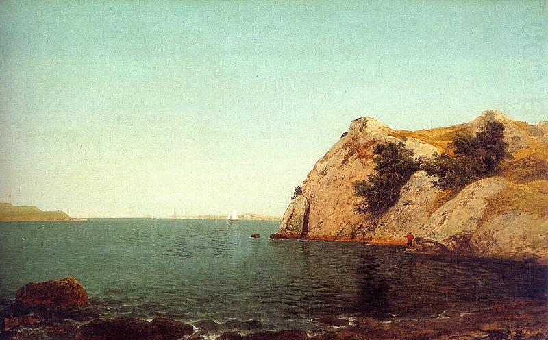 John Kensett Beacon Rock at Newport Harbor china oil painting image